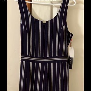 Black Tape Jumpsuit. Petite Extra Large. New with tags